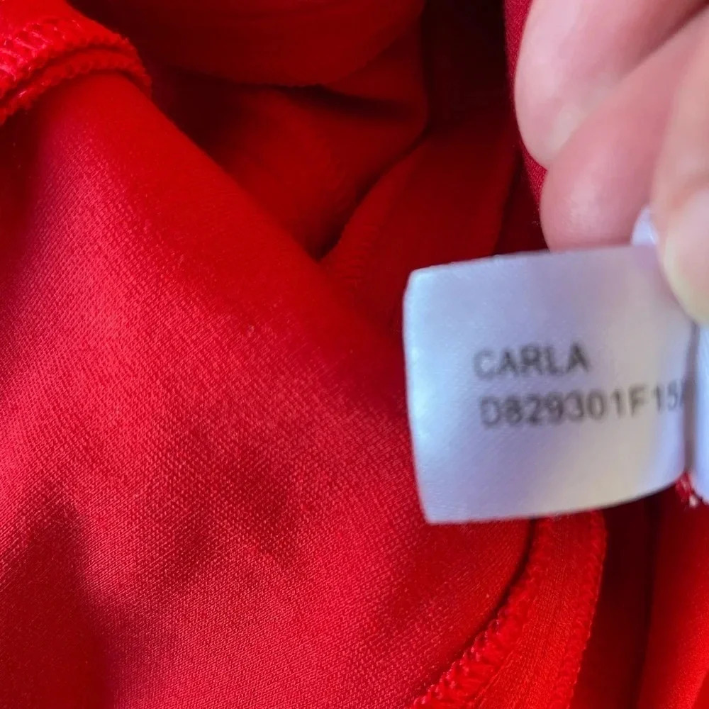 Diane Von Furstenburg red Carla knit mini dress - Picture 10 of 13